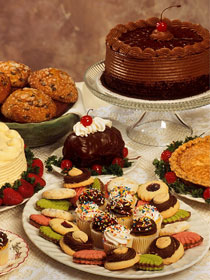 wedding catering dessert table