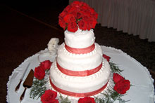 personalized wedding cake